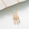 SUMENG 2024 New Fashion Dream Catcher Series Jewelry Necklace Exquisite Alloy Hollow Pendant  Collares For Women Gifts
