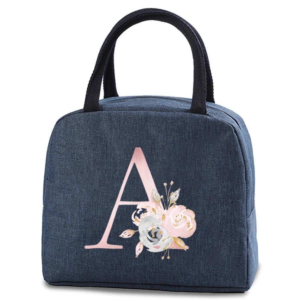 Portable Thermal Lunch bag Food Picnic Cooler Canvas for Women Bags Lunch Box Bags Picnic Handbag Insulated Small food cooling