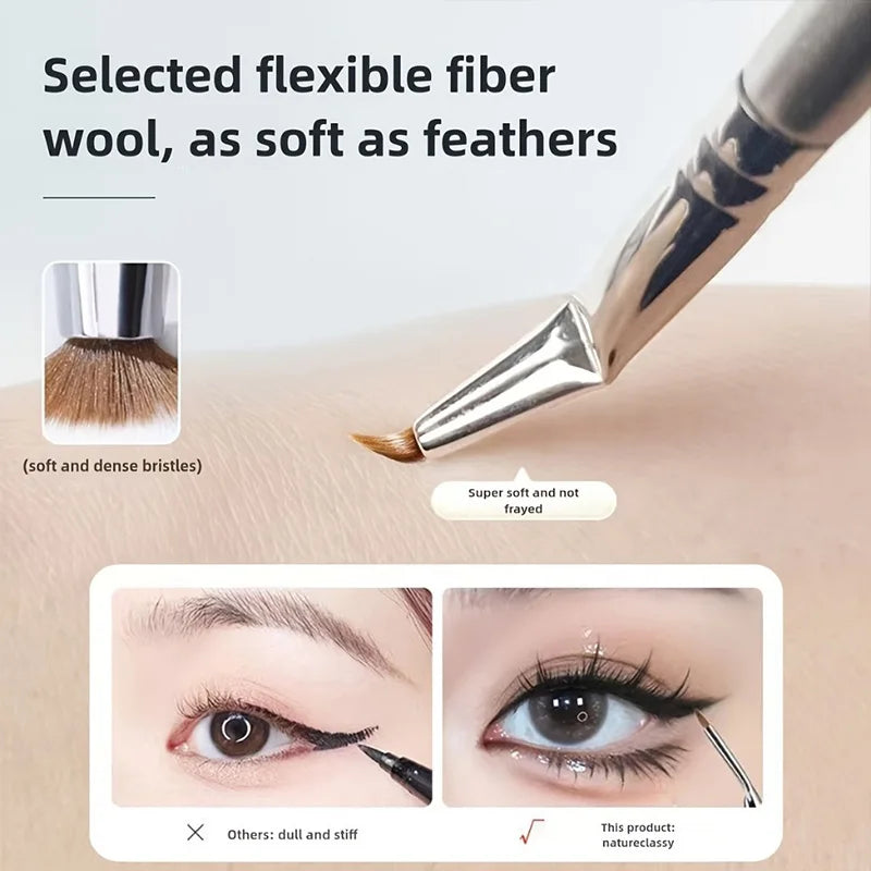 Bend Head Eyeliner Brush Eye Detail Makeup Brush Under Eyes Tear Trough Concealer Brush Detail Eye Liner Precision Cosmetic Tool