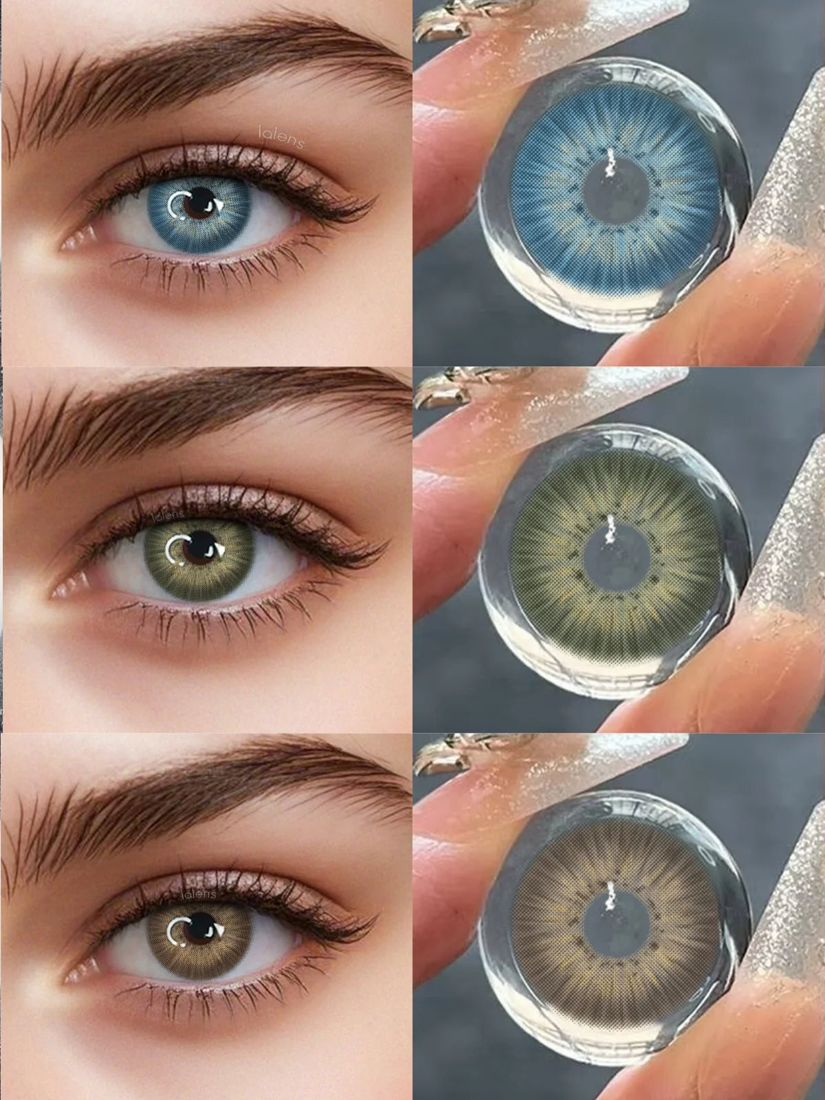 Daily Wear Colored Contact Lenses for Women, Soft Natural Eye Lens, Lightweight Disposable Lens for Simple Makeup and Daily Look