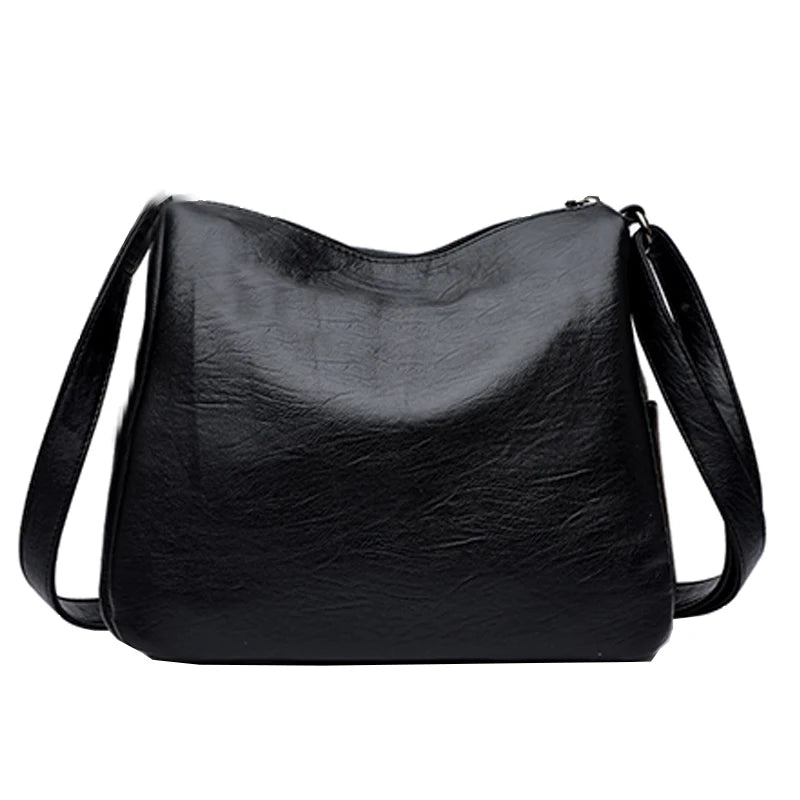 Neutral style shoulder bag for men and women. Mother bag with braided decoration. Suitable for traveling and outings.