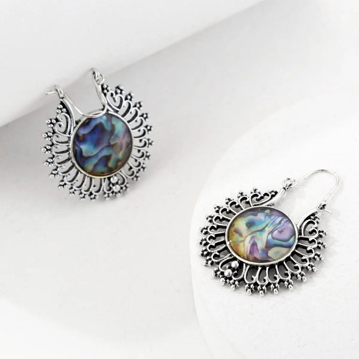Vintage Hollow Earrings Ancient Geometric Drop Earrings For Women Earing Jewelry Irregular Pattern Earings CF2