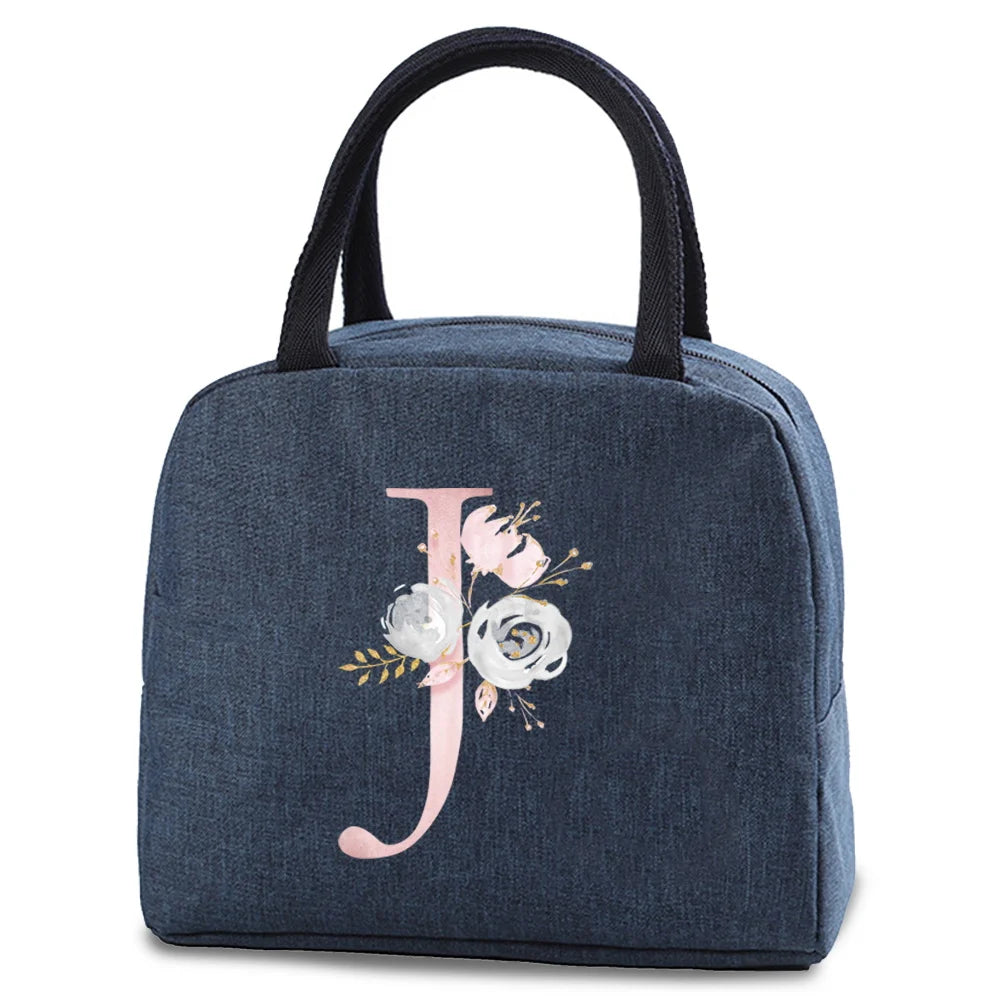 Portable Thermal Lunch bag Food Picnic Cooler Canvas for Women Bags Lunch Box Bags Picnic Handbag Insulated Small food cooling