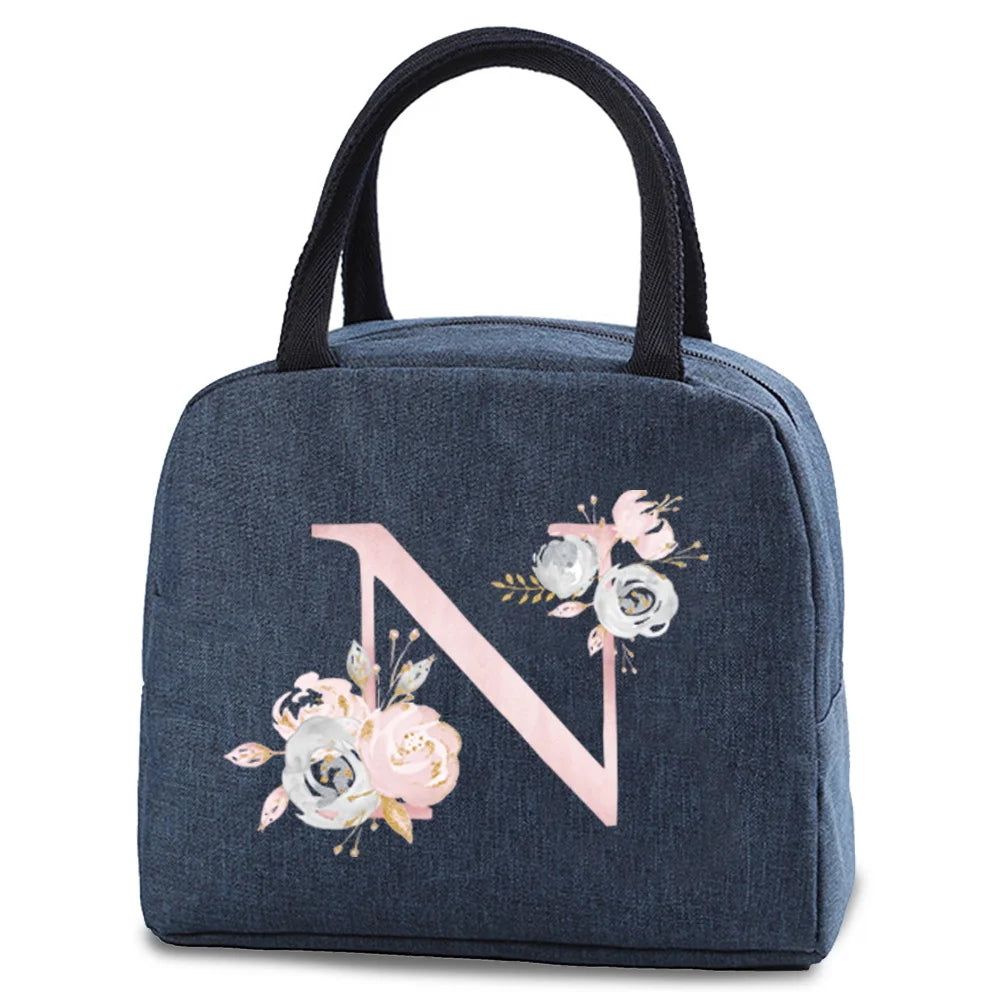 Portable Thermal Lunch bag Food Picnic Cooler Canvas for Women Bags Lunch Box Bags Picnic Handbag Insulated Small food cooling