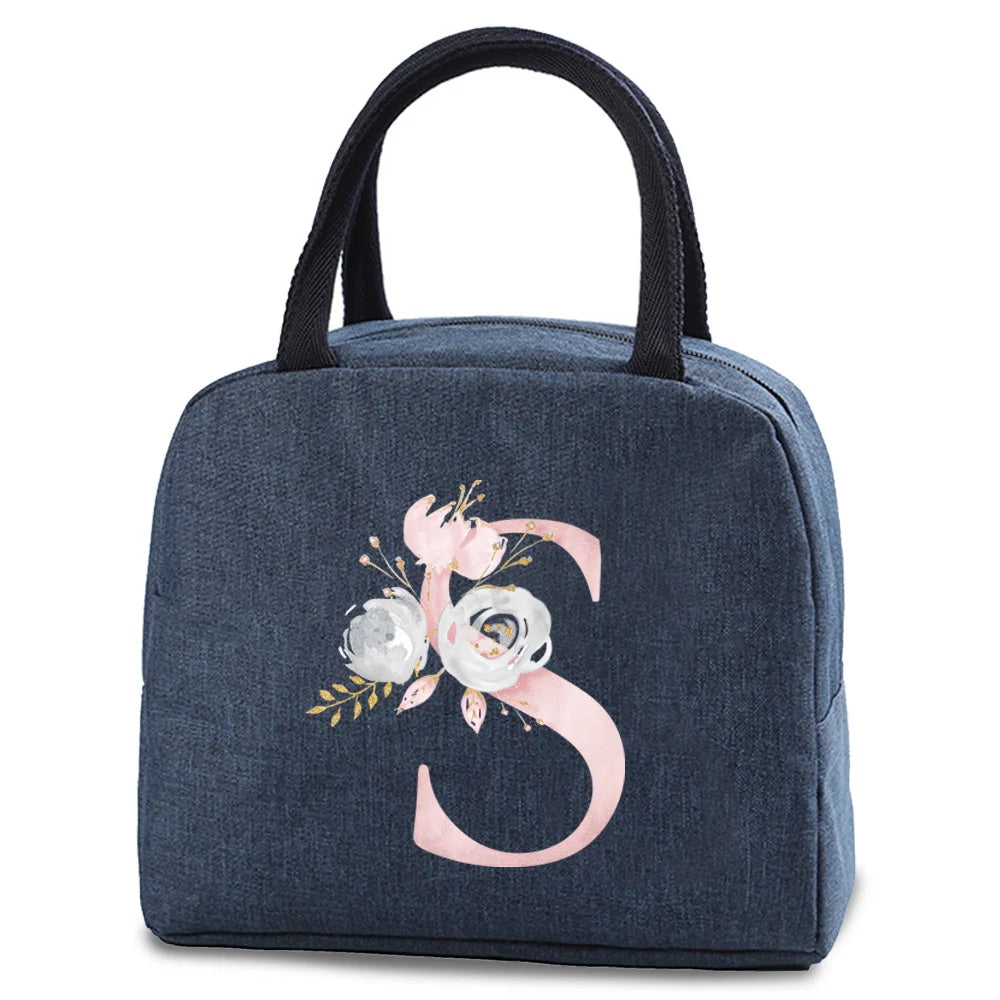 Portable Thermal Lunch bag Food Picnic Cooler Canvas for Women Bags Lunch Box Bags Picnic Handbag Insulated Small food cooling