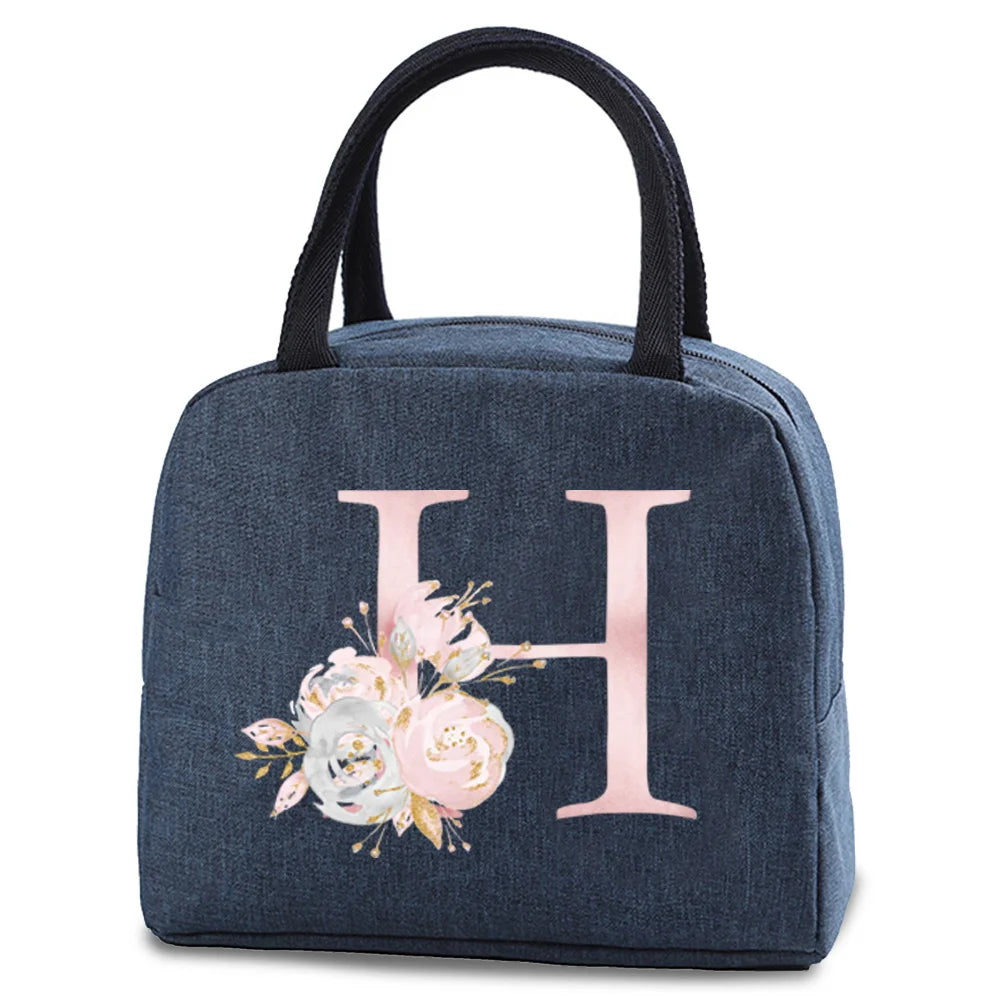 Portable Thermal Lunch bag Food Picnic Cooler Canvas for Women Bags Lunch Box Bags Picnic Handbag Insulated Small food cooling