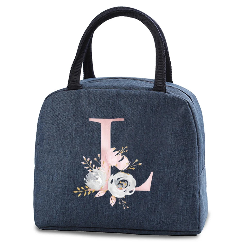 Portable Thermal Lunch bag Food Picnic Cooler Canvas for Women Bags Lunch Box Bags Picnic Handbag Insulated Small food cooling