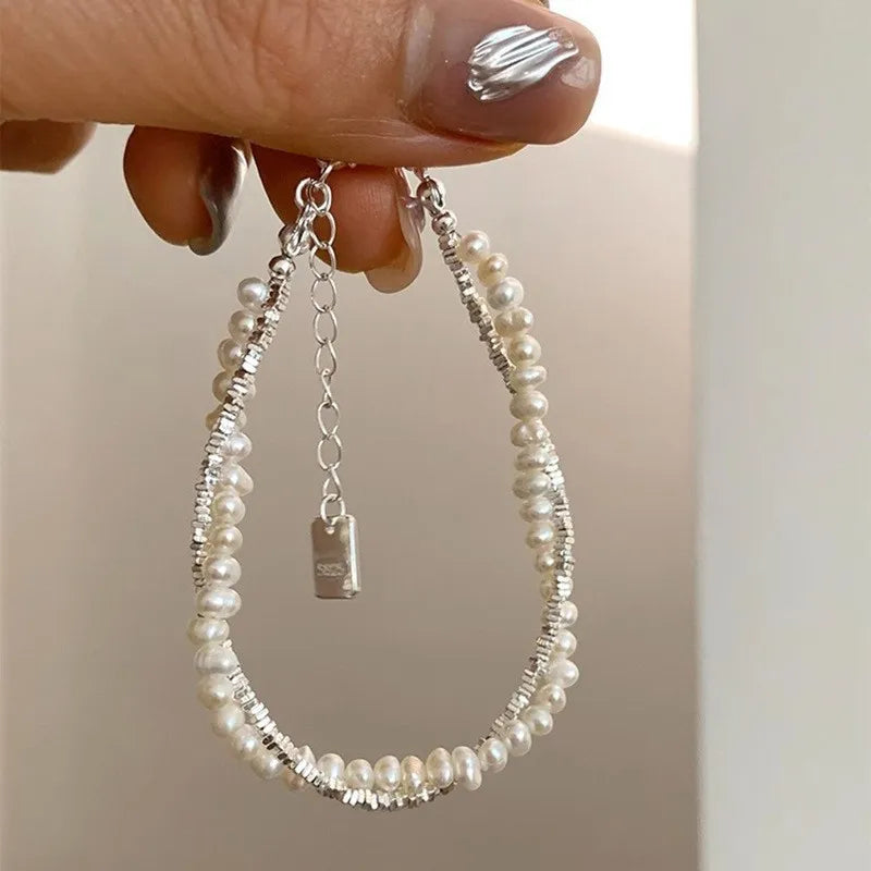 925 Sterling Silver Thai Silver Bracelet for Women Vintage Geometric Heart Love Lucky Punk Jewelry 2025 New Jewelry Accessories