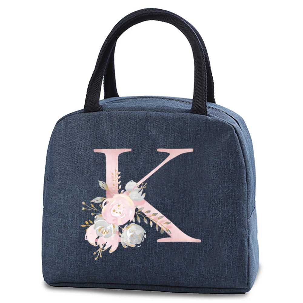 Portable Thermal Lunch bag Food Picnic Cooler Canvas for Women Bags Lunch Box Bags Picnic Handbag Insulated Small food cooling