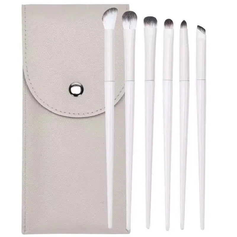 Cloud Porcelain Eye Brush Set 8 Pieces White Makeup Brush Detail Knife Edge Eyeshadow Brush for Eye Beauty Health
