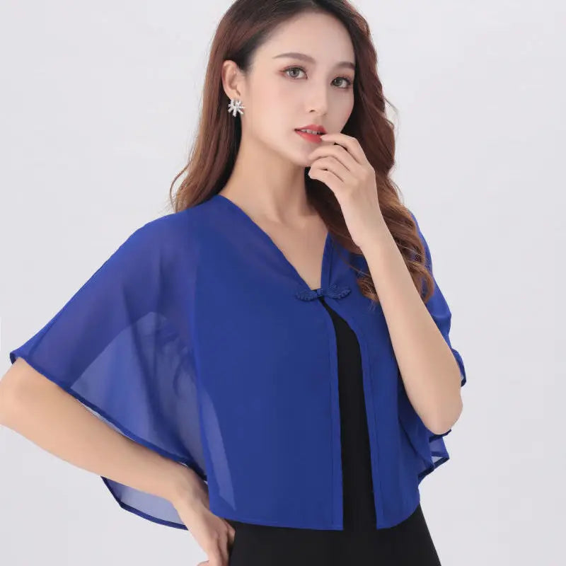 Sun Protection Clothing Women's Thin Coat Summer New Chiffon Shawl Tops Women Skirts Cycling Breathable Shawls  F5