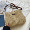 Ladies Crossbody Bag Fashion Straw Beach Holiday Shopping Woven Shoulder High-Capacity Handbag Messenger Purses For Women Bags