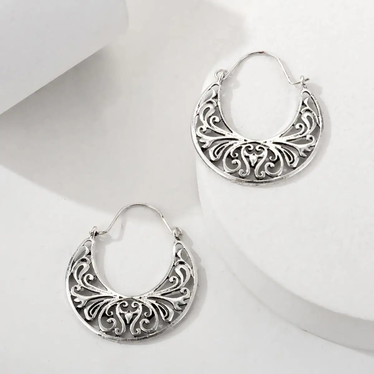 Vintage Hollow Earrings Ancient Geometric Drop Earrings For Women Earing Jewelry Irregular Pattern Earings CF2