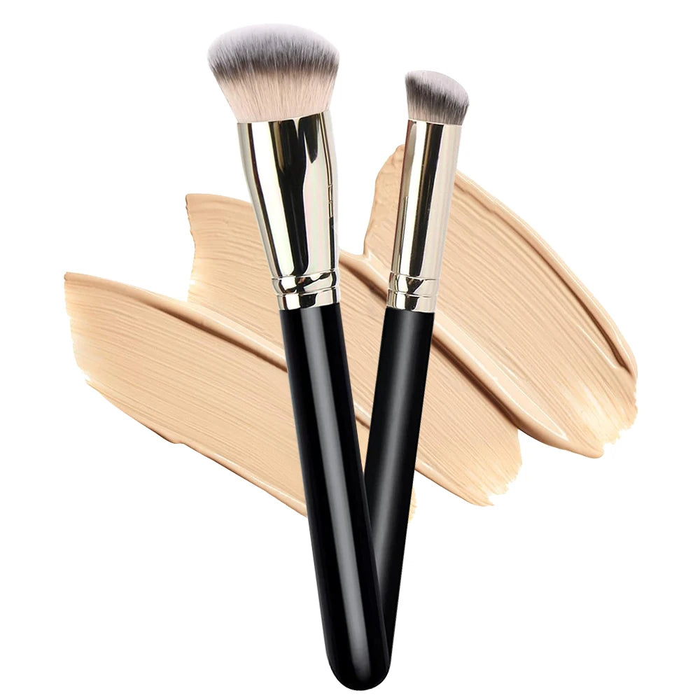 3PCS Makeup Brushes Kit Foundation Brush Flawless Concealer Brush Professional Contour Blush For Blending Liquid Powder Tools