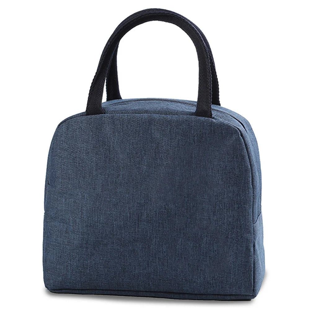 Portable Thermal Lunch bag Food Picnic Cooler Canvas for Women Bags Lunch Box Bags Picnic Handbag Insulated Small food cooling