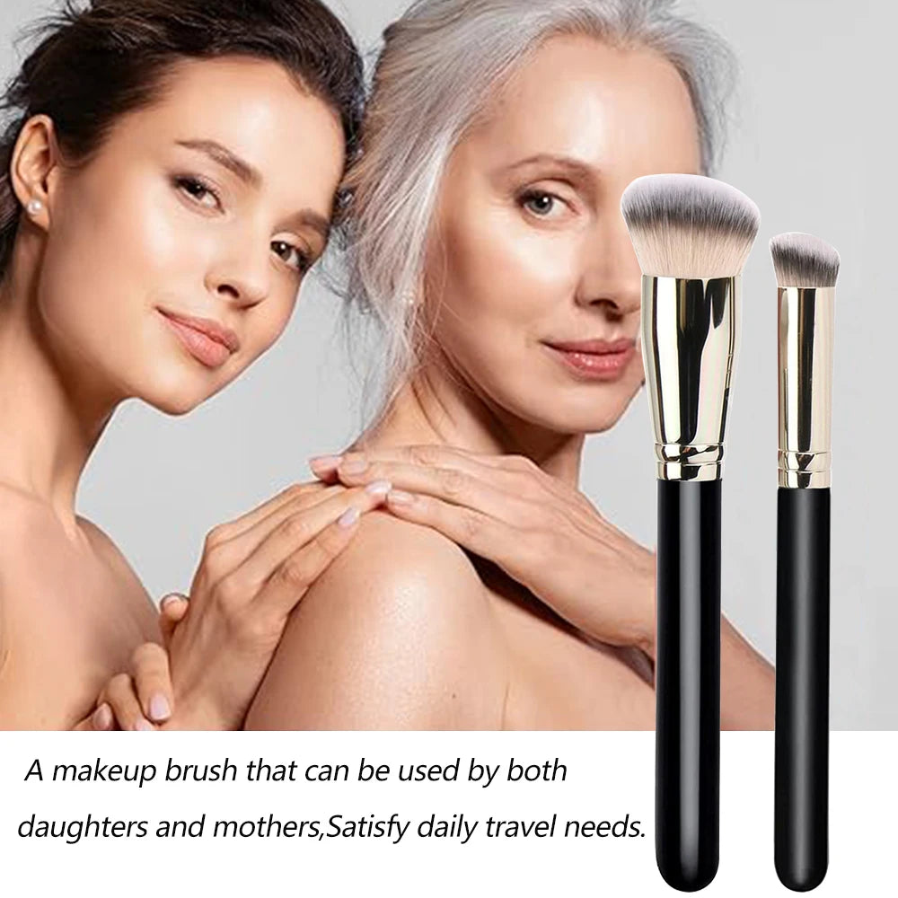 3PCS Makeup Brushes Kit Foundation Brush Flawless Concealer Brush Professional Contour Blush For Blending Liquid Powder Tools