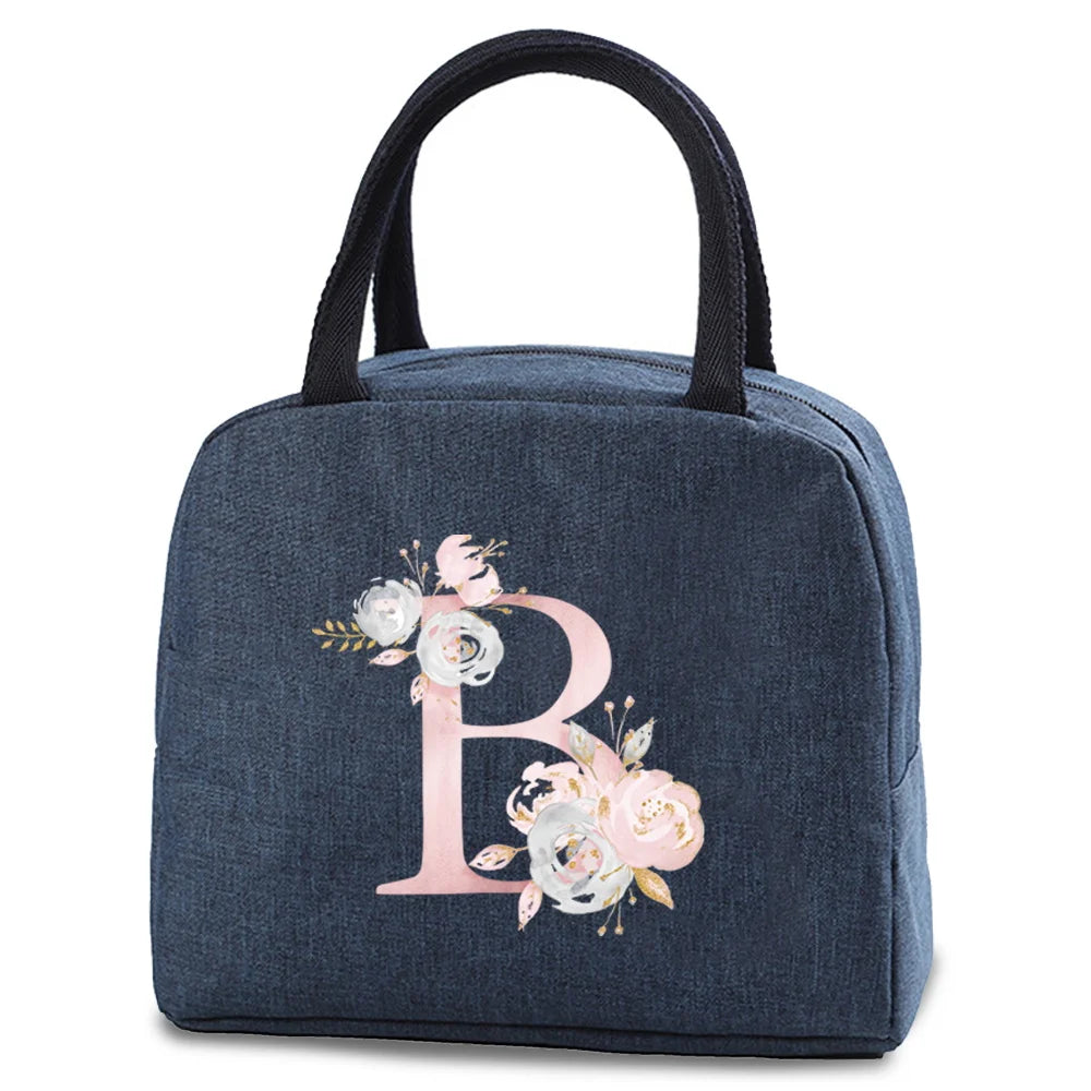 Portable Thermal Lunch bag Food Picnic Cooler Canvas for Women Bags Lunch Box Bags Picnic Handbag Insulated Small food cooling