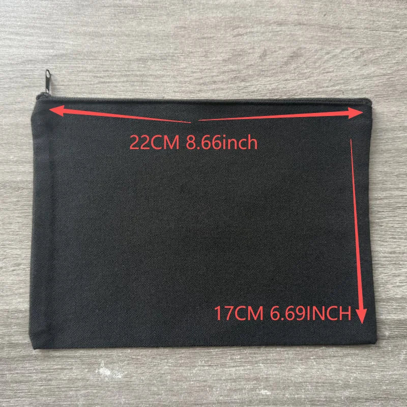 extremoduro Storage Zipper Bag Canvas Black Cosmetic Bags Travel Perfume Lipstick Pouch Wallet Gift for Knitting