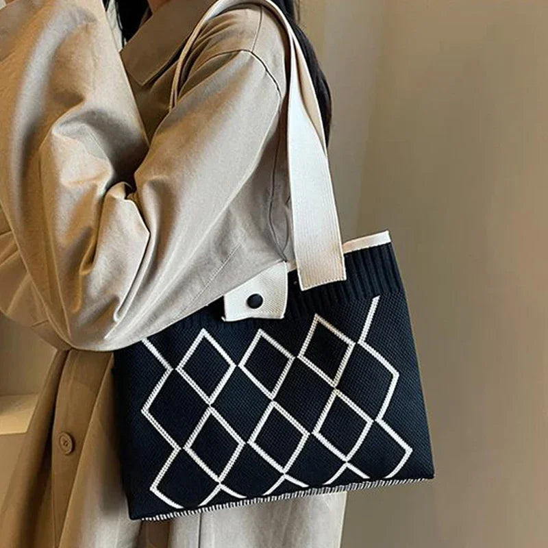 New Fashion Shoulder Bag Large Capacity Women Bags Handheld Versatile Single Shoulder Tote Bags