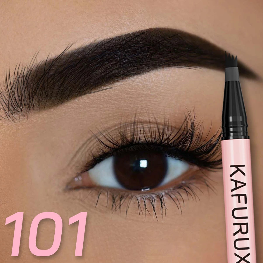 1PC 4 Point Eyebrow Pencil Pen Makeup Waterproof Liquid Eyebrow  Long Lasting Cosmetic Fine Sketch Liquid Eye Brow Tatto Pencil