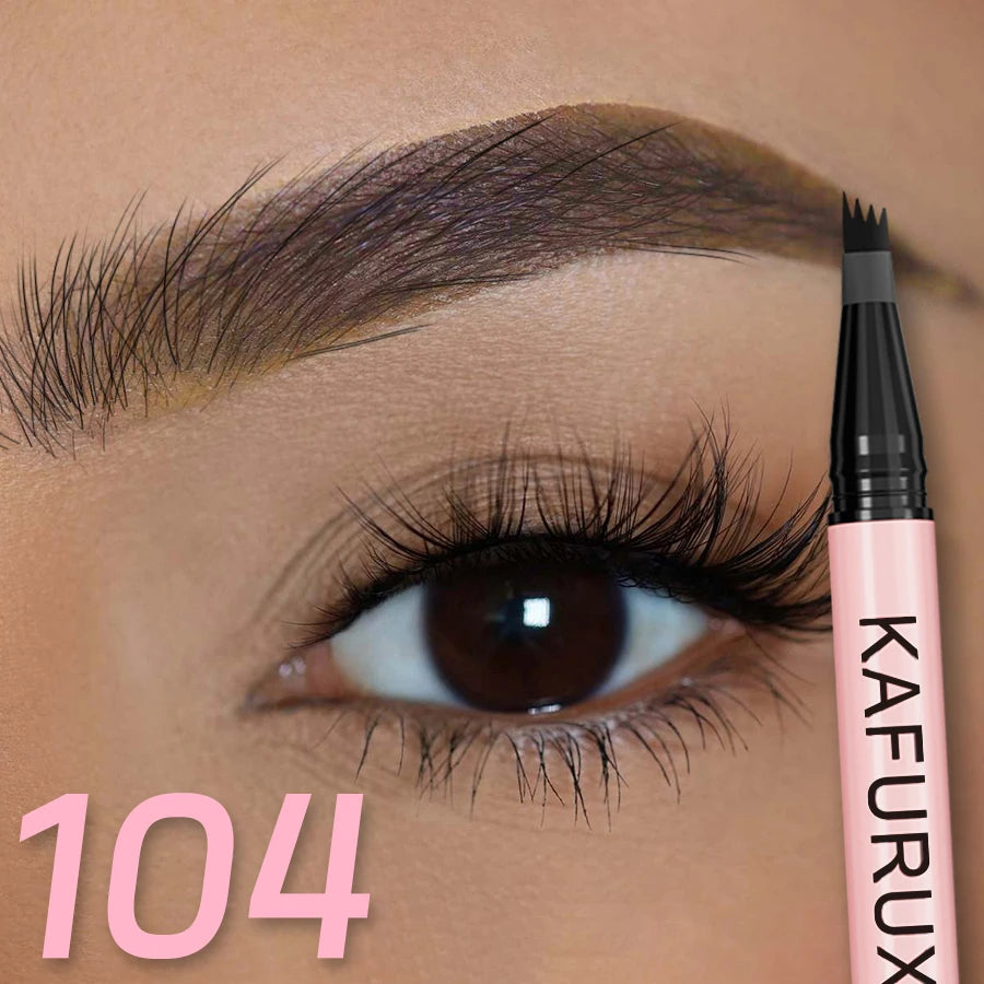 1PC 4 Point Eyebrow Pencil Pen Makeup Waterproof Liquid Eyebrow  Long Lasting Cosmetic Fine Sketch Liquid Eye Brow Tatto Pencil