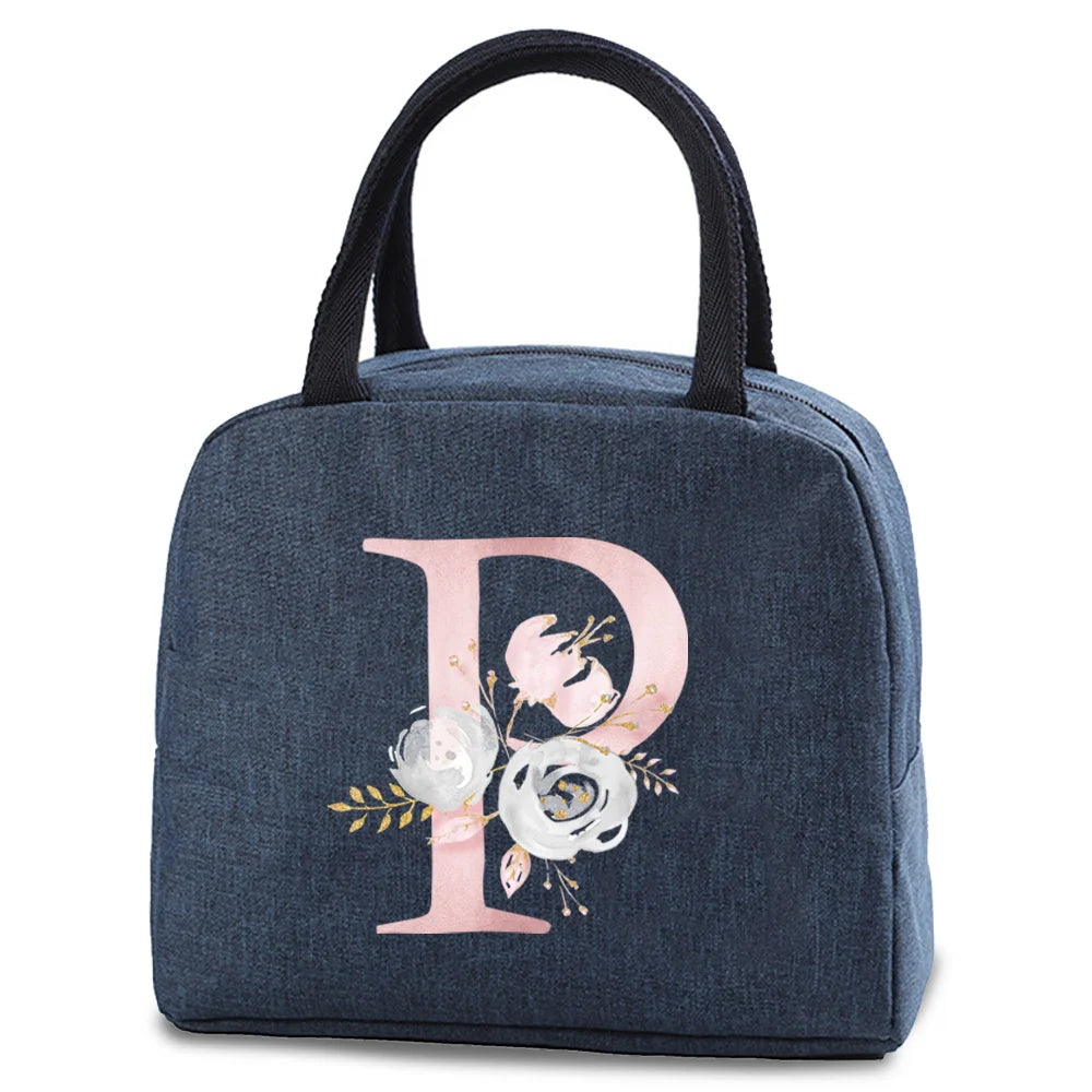 Portable Thermal Lunch bag Food Picnic Cooler Canvas for Women Bags Lunch Box Bags Picnic Handbag Insulated Small food cooling