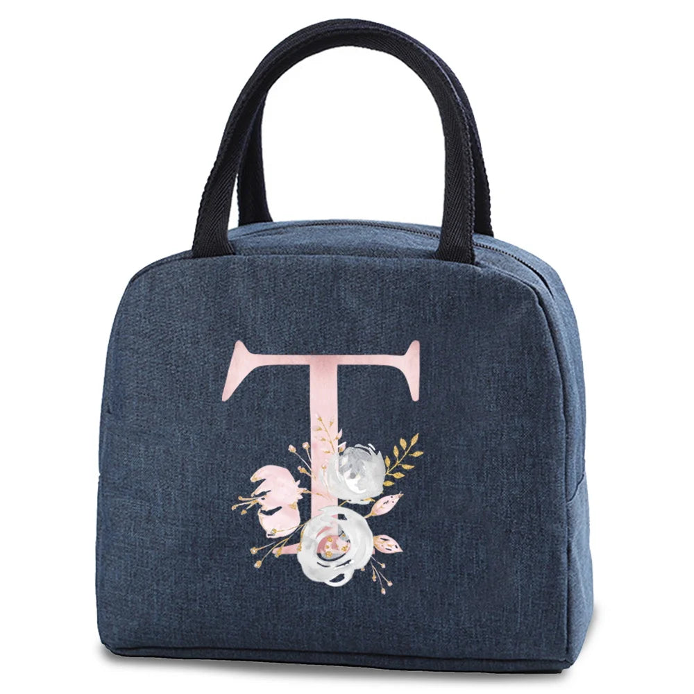 Portable Thermal Lunch bag Food Picnic Cooler Canvas for Women Bags Lunch Box Bags Picnic Handbag Insulated Small food cooling