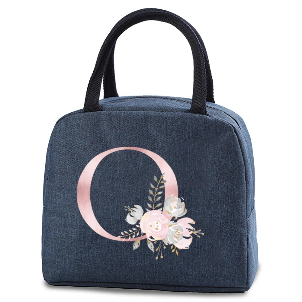 Portable Thermal Lunch bag Food Picnic Cooler Canvas for Women Bags Lunch Box Bags Picnic Handbag Insulated Small food cooling