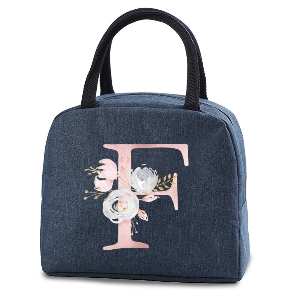 Portable Thermal Lunch bag Food Picnic Cooler Canvas for Women Bags Lunch Box Bags Picnic Handbag Insulated Small food cooling