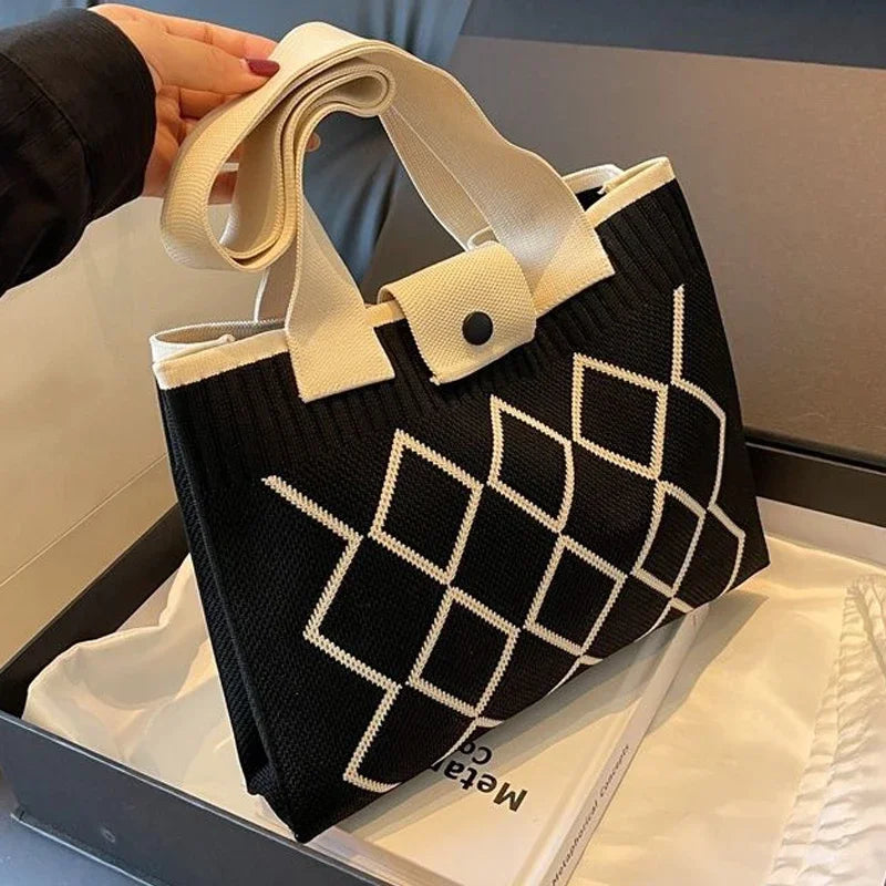 New Fashion Shoulder Bag Large Capacity Women Bags Handheld Versatile Single Shoulder Tote Bags