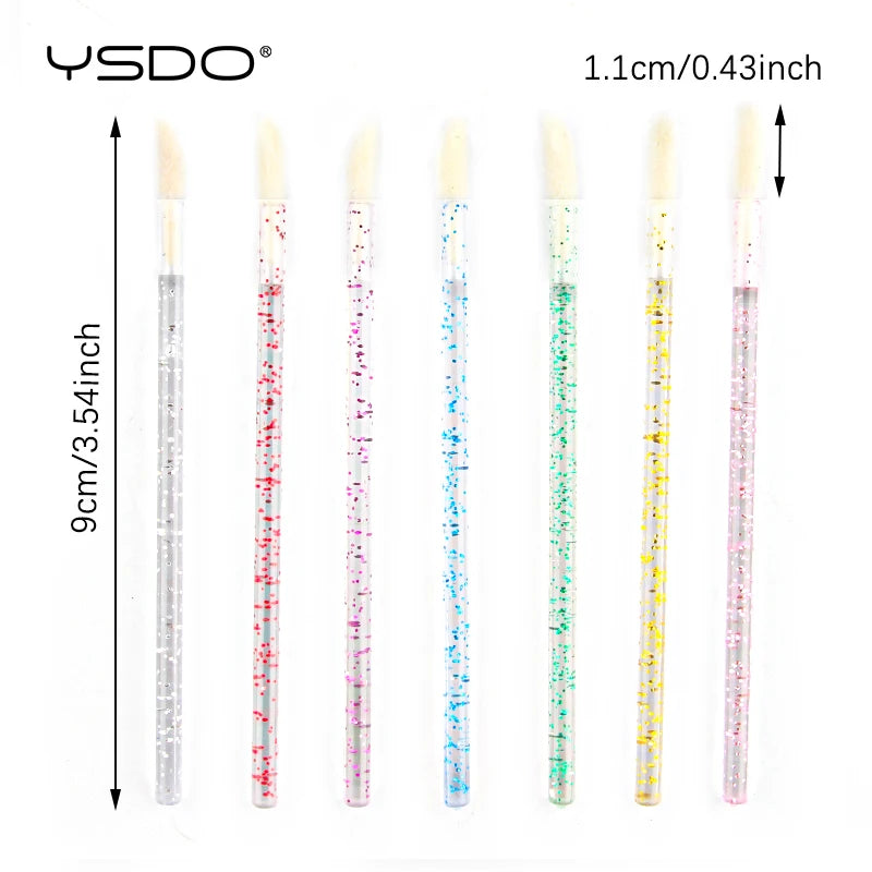 5/50/100pcs Crystal Brush Disposable Makeup Lipstick Lip Brush Glossy Wands Pen Cleaner Applicator Eyeshadow Gloss Makeup Brushe