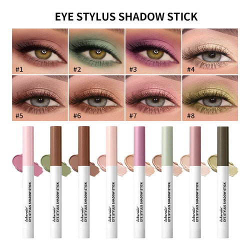 10 Colors Eyeshadow Sticks Long Lasting Waterproof Shimmer Glitter And Matte High Pigmented Eyeshadow Pencil Crayon Makeup