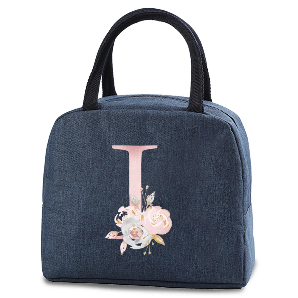 Portable Thermal Lunch bag Food Picnic Cooler Canvas for Women Bags Lunch Box Bags Picnic Handbag Insulated Small food cooling