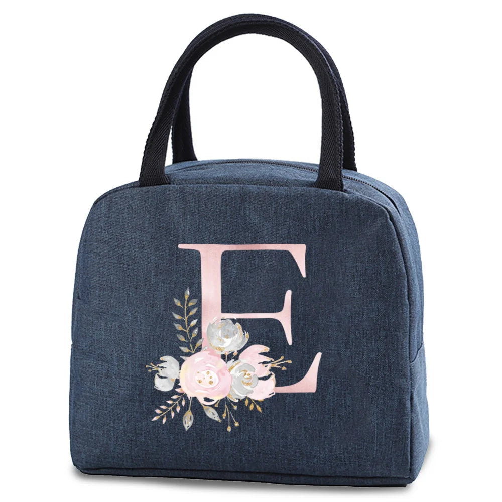 Portable Thermal Lunch bag Food Picnic Cooler Canvas for Women Bags Lunch Box Bags Picnic Handbag Insulated Small food cooling